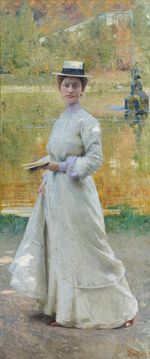 Open air portrait, c.1902 (oil on canvas)
