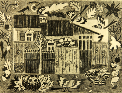 Dacha, 1978 (pastel on paper)