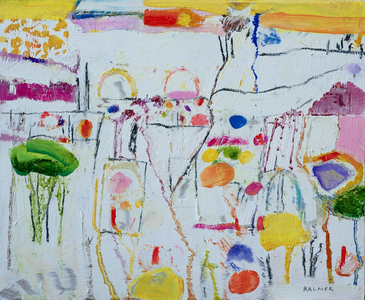 Snow Morning (oil on canvas) 