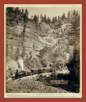 Giant Bluff. Elk Canyon on Black Hills and Ft. P. R.R.
