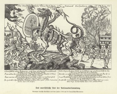 The insatiable beast of the National Assembly (litho)