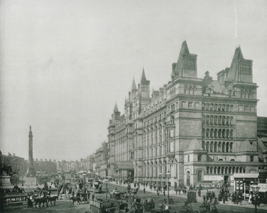 Lime Street, Liverpool, England (b/w photo)