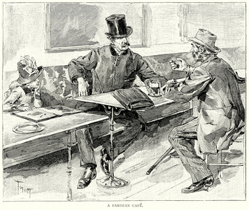 A Parisian Cafe (engraving)
