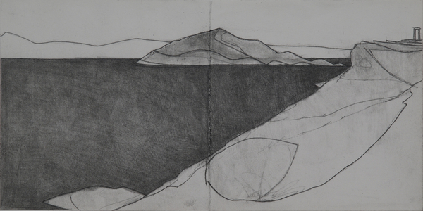 Cape Sounion 1, 2009 (pencil on paper) 