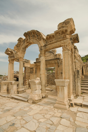 Asia, Turkey, Ephesus, Temple of Hadrian (117-138 AD)