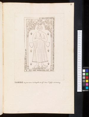 Monuments and epitaphs in the churches of Normandy Champagne and Bourgogne, c.1700 (drawing)