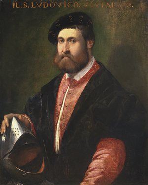 Portrait of Captain Ludovico Vistarini, 1535-41 (oil on panel)