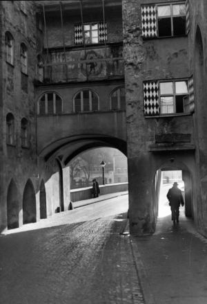 III Reich, water bow on the Inn, 1937 (photo)