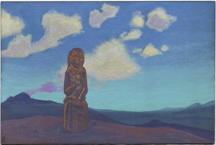 Guardian of the Chalice, Mongolia, 1937 (tempera on cardboard)