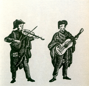 Spanish musicians playing vihuela