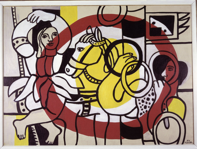 The Juggler and The Dancer, 1954 (gouache on paper)