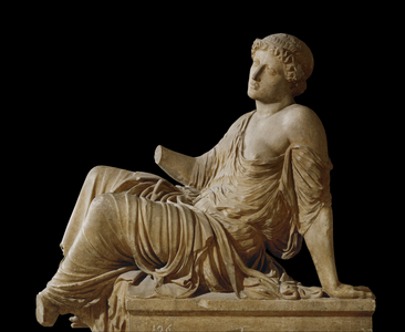 Reclining woman, so-called Suppliante Barberini Antique replica of a marble original …