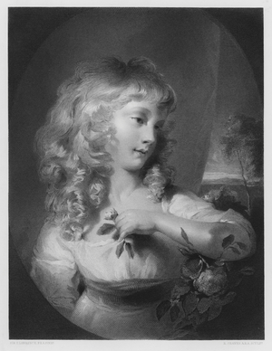 The Princess Amelia, from the picture in the Royal Collection (engraving)