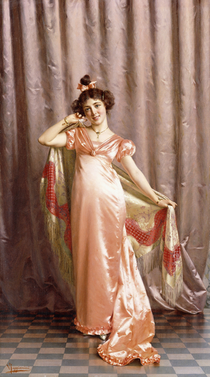 The Debutante,  (oil on canvas)