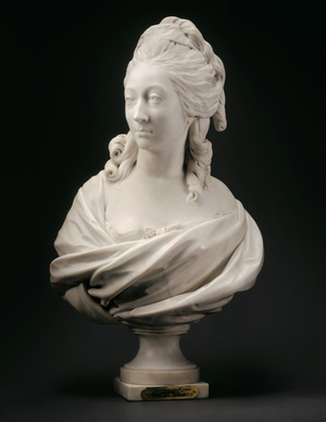Bust of Anne-Marie-Louise Thomas de Domangeville de Sérilly, Comtesse de Pange, 1780 (marble)