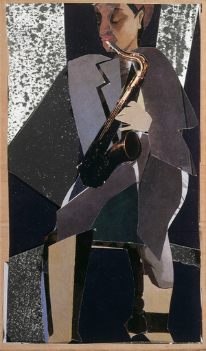 Jazz Player I 1991 (collage)