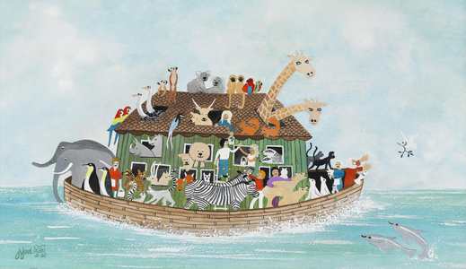Noah's Ark, 2009 (Gouache on paper)