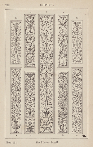 Ornament: Supports, The Plaster Panel (engraving)