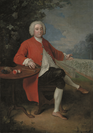 Portrait of Ralph Crathorne, 1740 (oil on canvas)