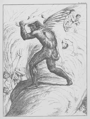 Dante's Divine Comedy, Inferno (Hell), Plate XXXII (litho)