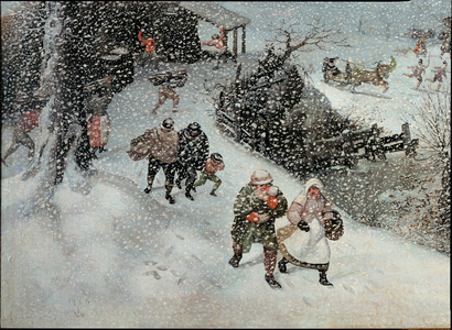 Winter landscape, 1586