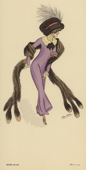 Winter 1910-1911 fashions (colour litho)