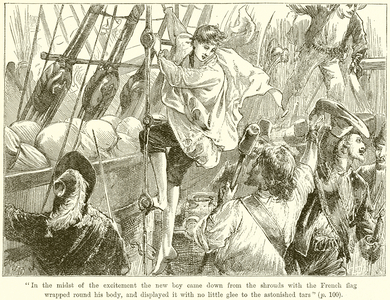 The New Boy came down from the Shrouds (engraving)
