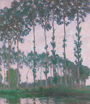 Poplars by the Epte River, Overcast, 1891(oil on canvas)