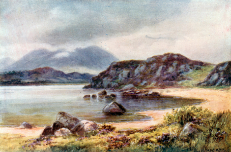 Nephin, from Lough Conn (colour litho)