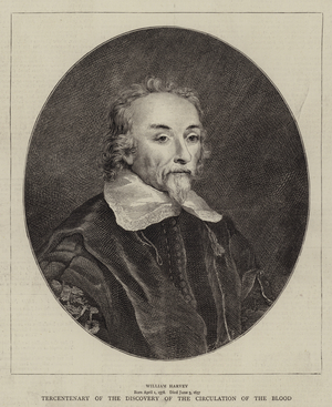 Tercentenary of the Discovery of the Circulation of the Blood (engraving)