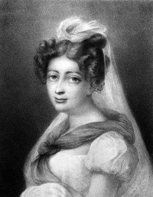 Miss Harriet Smithson (1800-1854) irish actress and wife of French composer Hector Berlioz, engraving