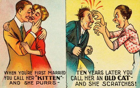 How married life changes over time (chromolitho)