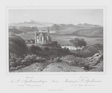 Rein / Rhin / Rhine: des St Apollinarisberg's; Montagne St Apollinaire (engraving)
