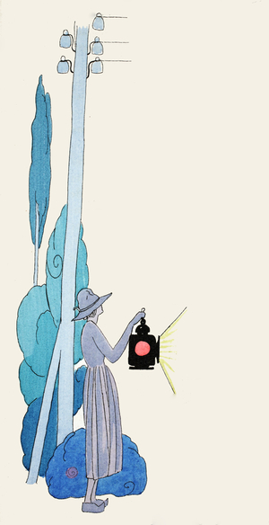 Lost .. (pochoir print)