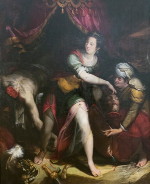 Judith and Holofernes, Lavinia Fontana (oil on canvas)