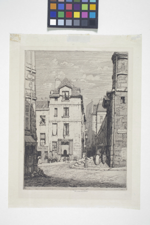 Place Sainte Genevieve, date unknown (etching)