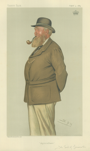 The Earl of Leicester (colour litho)
