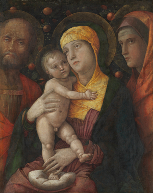 The Holy Family with Saint Mary Magdalen, c.1495-1500 (distemper on canvas)