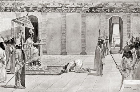 Nabonidus king of Babylonia, from Hutchinson's History of the Nations, pub.1915