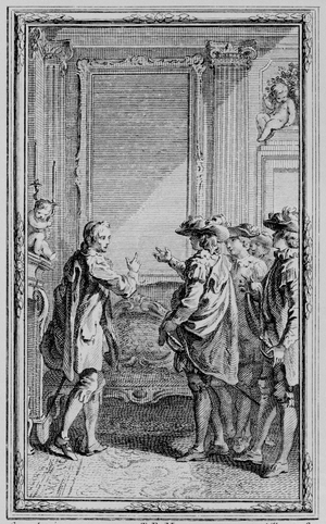 Boursier at Hermin des Grimauds, 1757 (engraving)