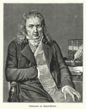 Bernardin de Saint-Pierre, French novelist and botanist (litho)