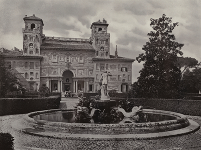 Villa Medici, Rome, Fountain of Venus (b/w photo)