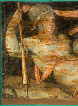 Warrior (detail), c.1500-1550 (oil on board)