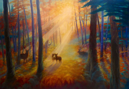 Guardians, 2022, (oil on canvas)Landscape