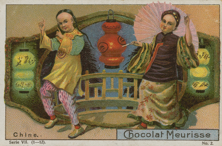 China, trade card for Chocolat Meurisse (chromolitho)