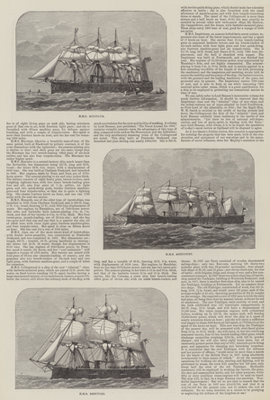 Ships at the Queen's Jubilee Naval Review (engraving)