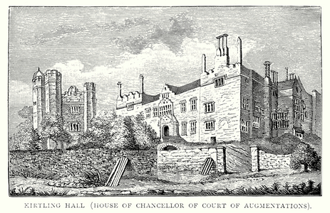 Kirtling Hall (House of Chancellor of Court of Augmentations) (engraving)