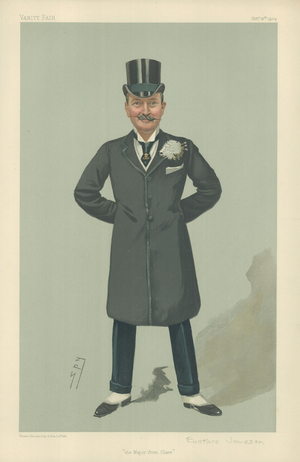 Major John Eustace-Jameson (colour litho)