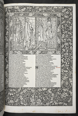 'The Works of Geoffrey Chaucer now newly imprinted with pictures designed by Sir Edward Burne-Jones', 1896 (engraving)
