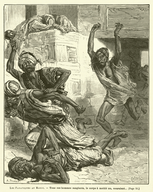 Les Fanatiques Au Maroc (engraving)